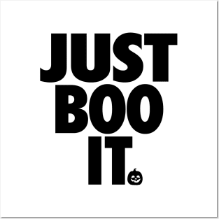 Just Boo It Typography halloween Posters and Art